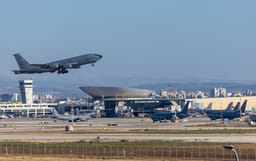 USAF planes at Ben Gurion airport