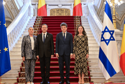 President Herzog, Romanian President and their wives 