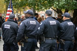 NYPD Police on Independence Day
