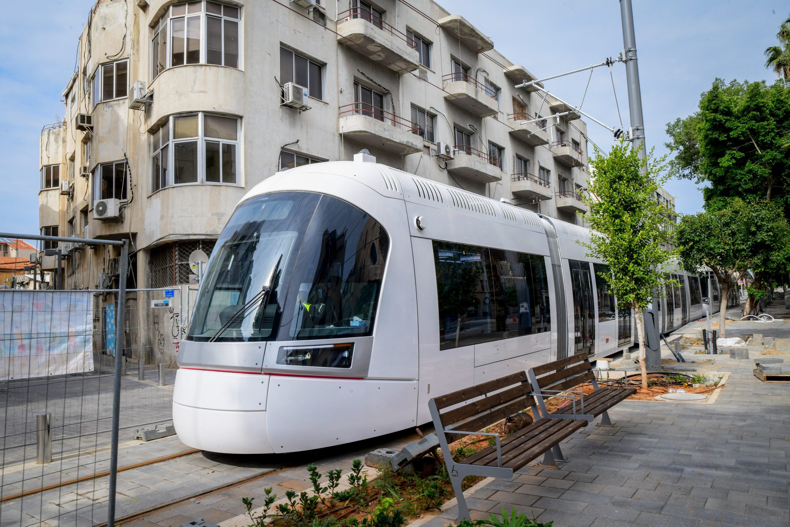 Light rail in Tel Aviv