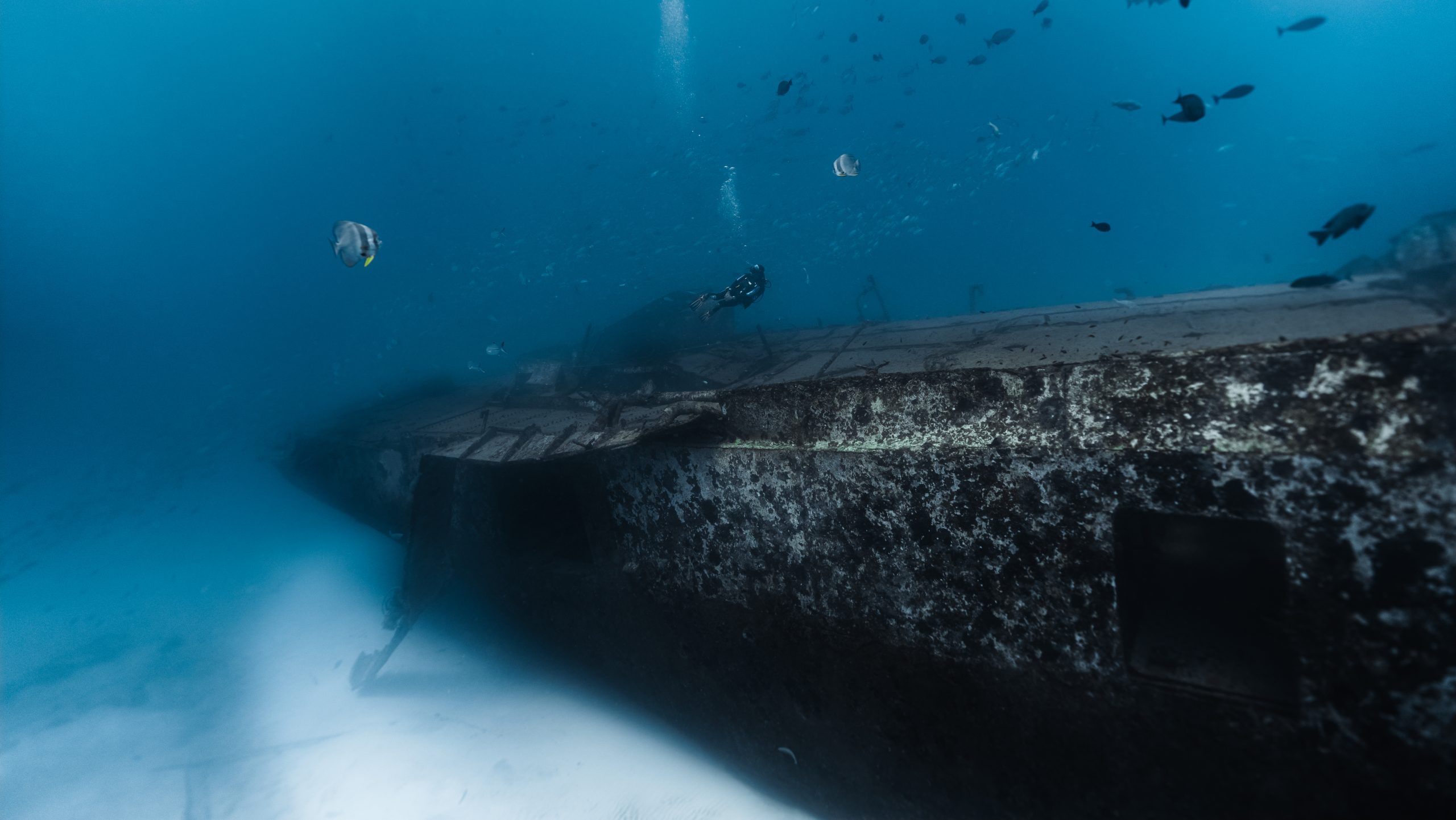 The ship after it was scuttled