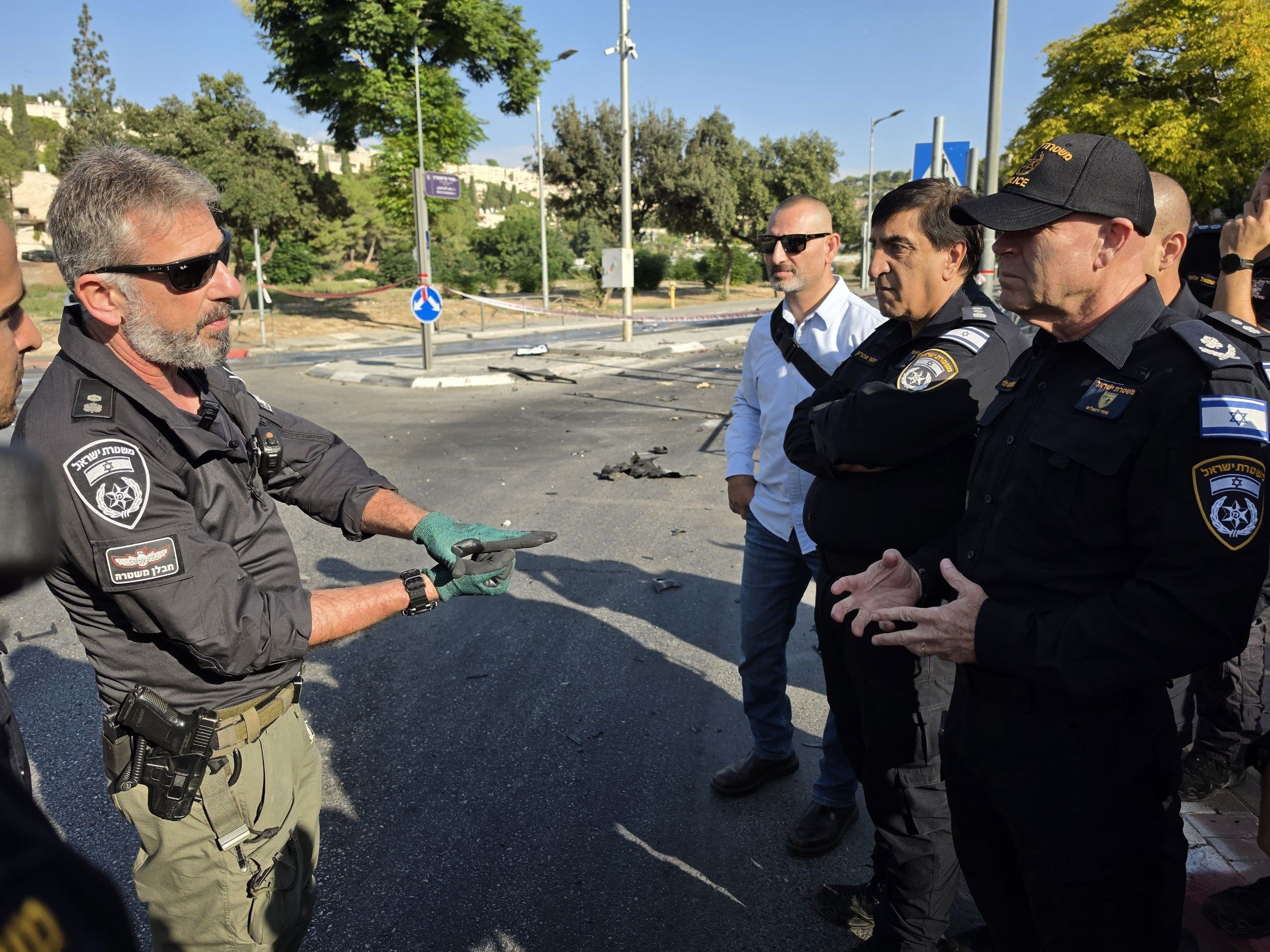 Scene of the explosion in Jerusalem