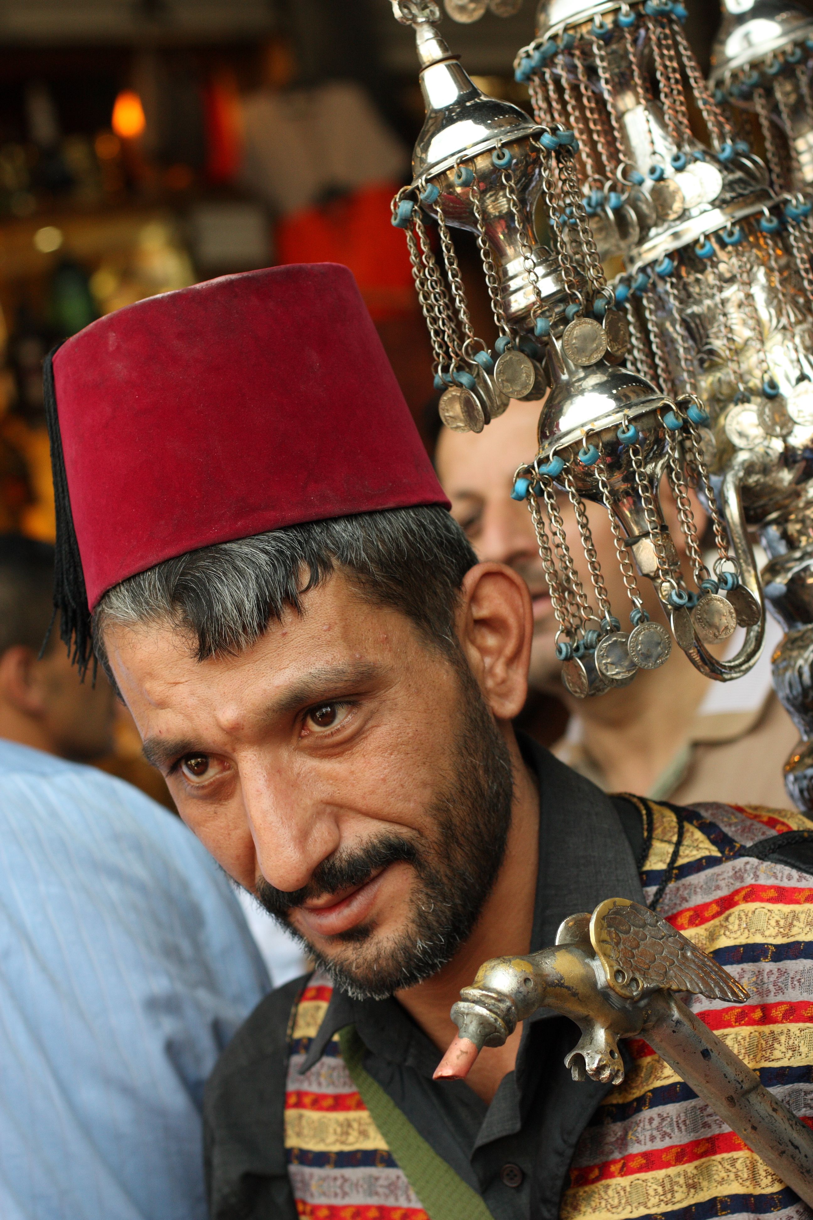 Vendor in Damascus market