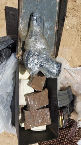 The weapon seized from the suspect