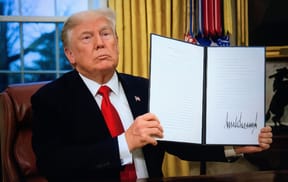 President Donald Trump at the White House