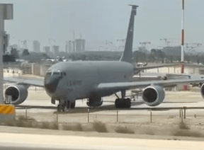 US refueling plane at Ben Gurion