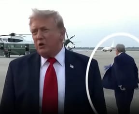 President Trump with his doppelganger