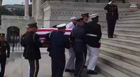 Lindsey Graham's casket arrives ahead of funeral