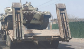 Iranian Army T-72 Tanks Spotted Moving South