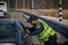 Israel traffic police officer