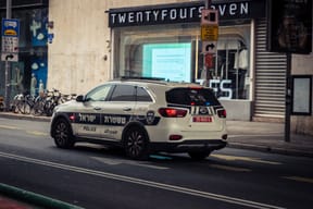 Police at crime scene in Jerusalem