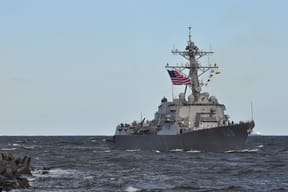 US warship