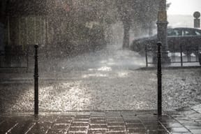Rainy weather in Israel