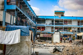 UNRWA building in Gaza