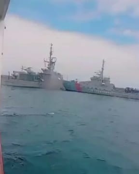 Two Ecuadorian Naval Vessels Collide 