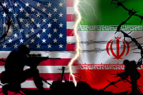 US vs Iran, war concept