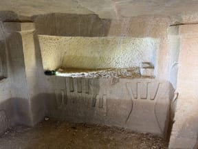 Ancient Jewish Menorah Carvings