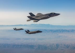 Fighter jets en route to strike Iran.