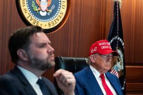 Trump with Vice President Vance in the White House Situation Room