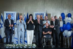 Netanyahu with the new Likud armored candidates