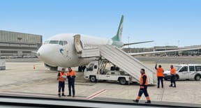 The seized Iranian aircraft