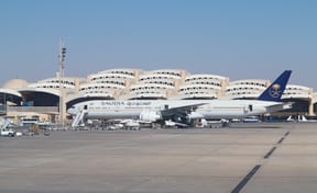 King Khalid International Airport in Riyadh. Illustration
