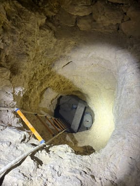 The underground shaft discovered in Hebron