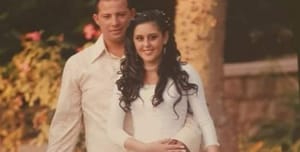 The couple at the wedding