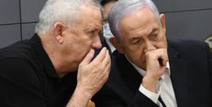 Netanyahu and Gantz, Archive.