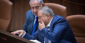 Lieberman and Netanyahu, archive