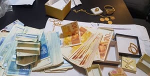 The money found in the prisoners' homes