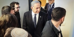 Netanyahu in court in April this year