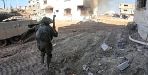 An IDF soldier in Gaza