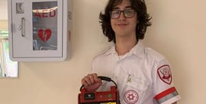 Saved his friend, volunteer Guy Alon