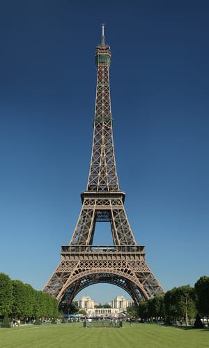 Usually accessible year round, but now shut down due to labor disputes. The Eiffel Tower.
