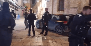 Aftermath of terrorist attack.
