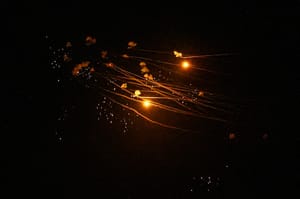 Iron Dome interception. Illustration.