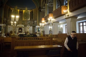 The Moscow Choral Synagogue, the main synagogue in Russia and in the former Soviet Union, seen on December 1, 2014. 