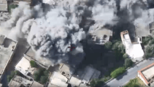 Striking Hezbollah targets.