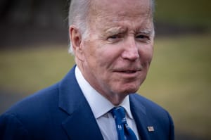 US President Joe Biden arrives to the White House in Washington DC, on January 4, 2023. 