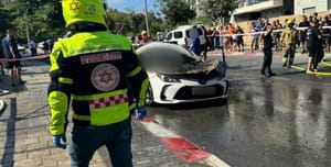 Car explosion in Ashkelon