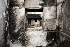 The aftermath of Hamas attack on Kibbutz Kfar October 27, 2023. 62 people were murdered at the kibbutz, located close to the Gaza border, 17 were taken hostage.