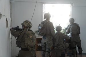 IDF forces in the Gaza Strip.