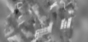 Striking Hamas targets in the Gaza Strip.