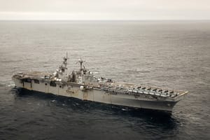 Wasp-class amphibious assault ship USS KEARSARGE in the Baltic sea 