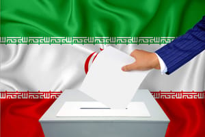 Voting at the ballot box.