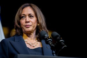 US democratic party presidential candidate Kamala Harris 