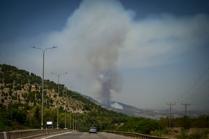 Hezbollah rocket attack. Illustration.