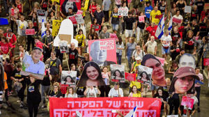 Relatives of some hostages, and other supporters, demand a prisoner swap deal at any price 