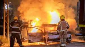 Riots during Operation Guardian of the Walls 